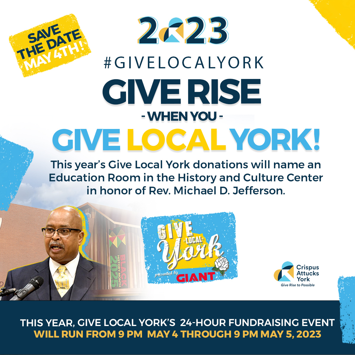 Give Local York 2023, Give Local York Crispus Attucks York, Michael D. Jefferson Tribute Fund Give Local York