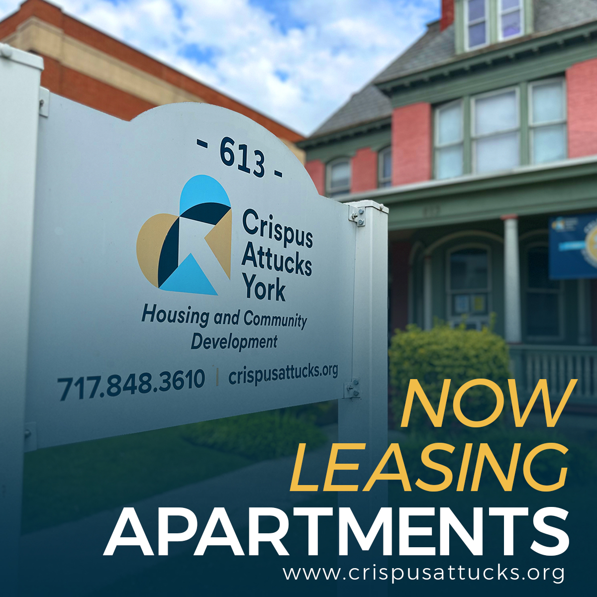 Crispus Attucks York Housing and Community Development, Now Leasing Apartments, Now Leasing York Pa