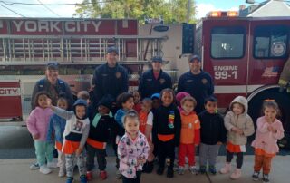 The York City Fire Department Pays a Visit to the CAY Early Learning Center!