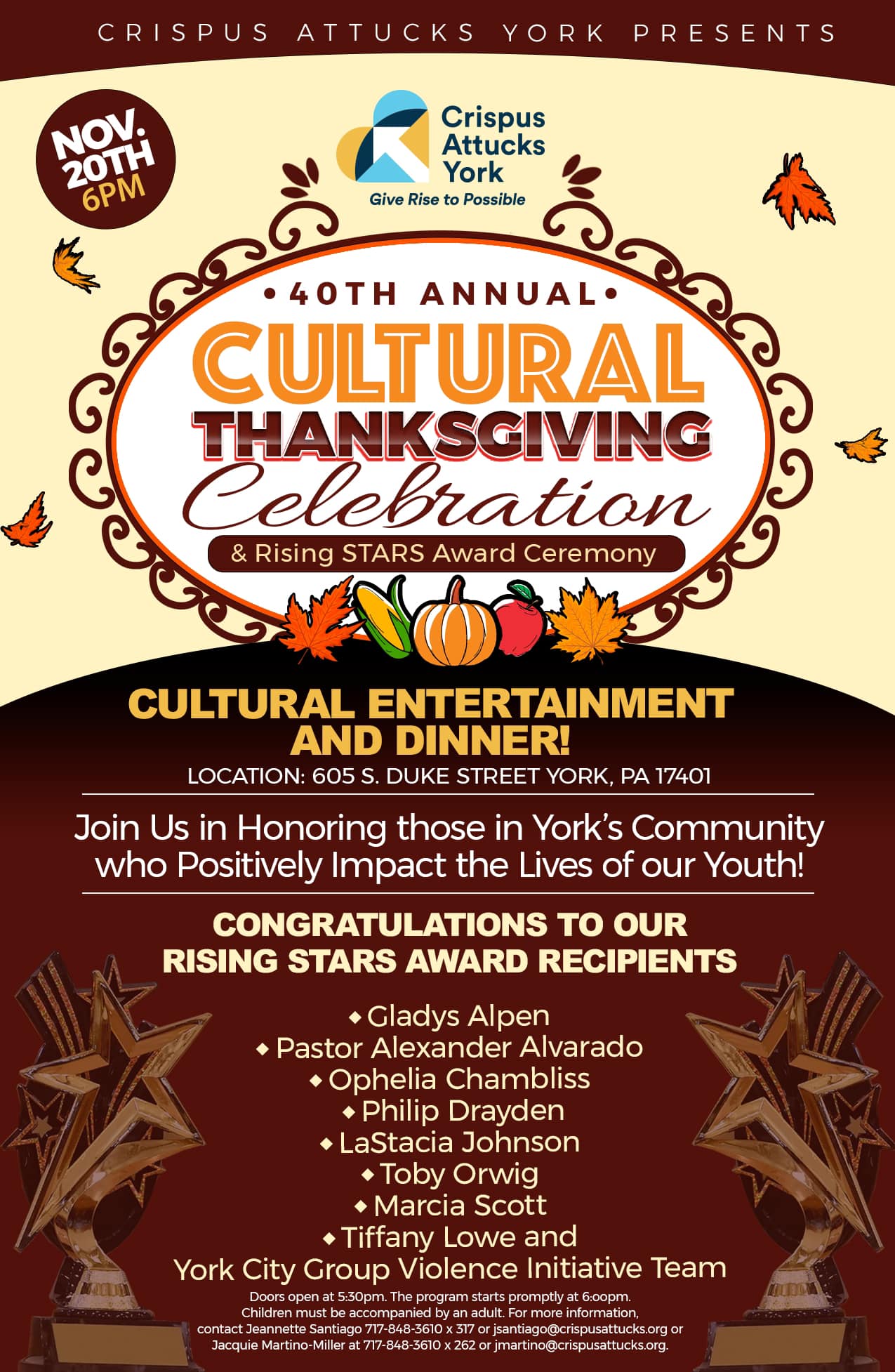CRISPUS ATTUCKS York 40th Cultural Thanksgiving Celebration
