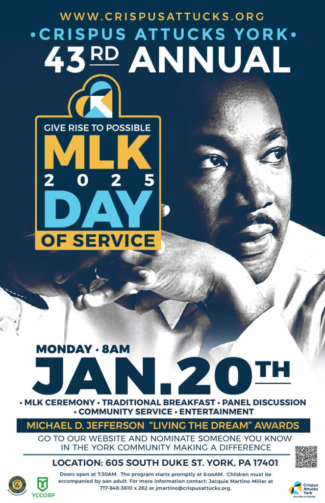 2024 Crispus Attucks York 43rd Annual MLK Day of Service, 2024 Micheal D. Jefferson "Living the Dream" Award