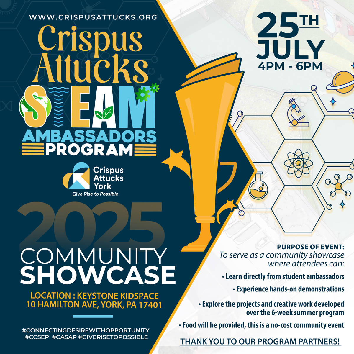 Crispus Attucks York STEAM Ambassadors Program 2025