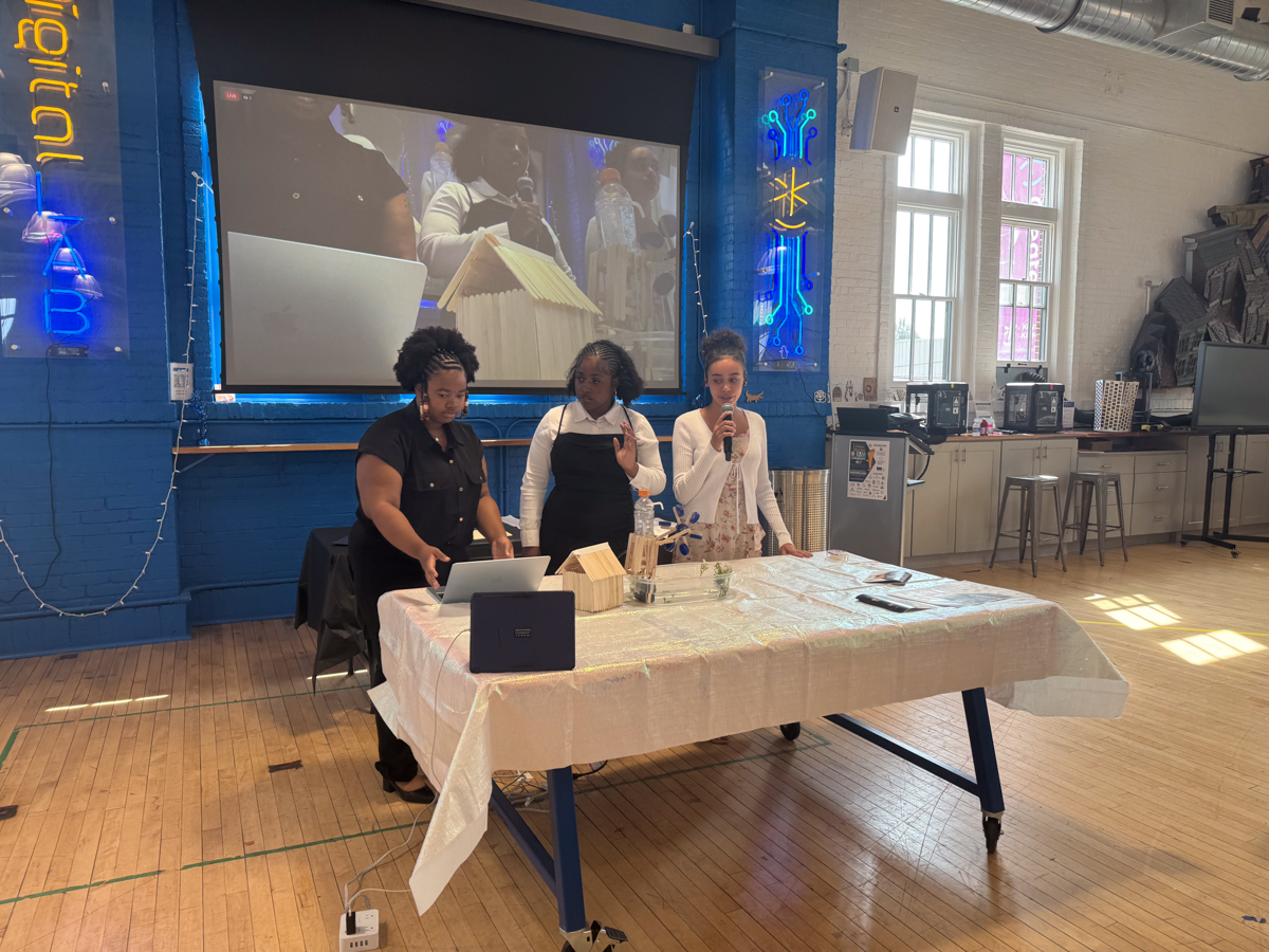 Crispus Attucks STEAM Ambassadors pose with certificates at 2025 Community Showcase at Keystone Kidspace in York, PA