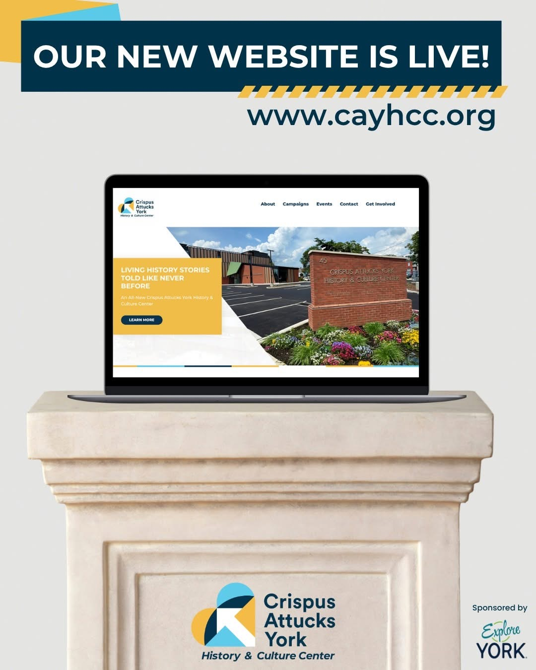 York PA Black History Museum, Black History Center York PA, Crispus Attucks York History and Culture Center Website, www.cayhcc.org, Sponsored by Explore York, PA, Crispus Attucks York, York History Culture Center, York PA Black History Center