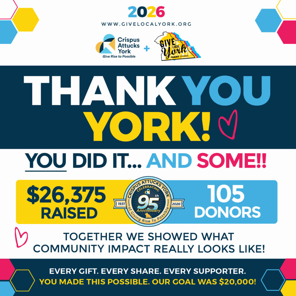 2026 Crispus Attucks York, Give Local York, Thank you, York!