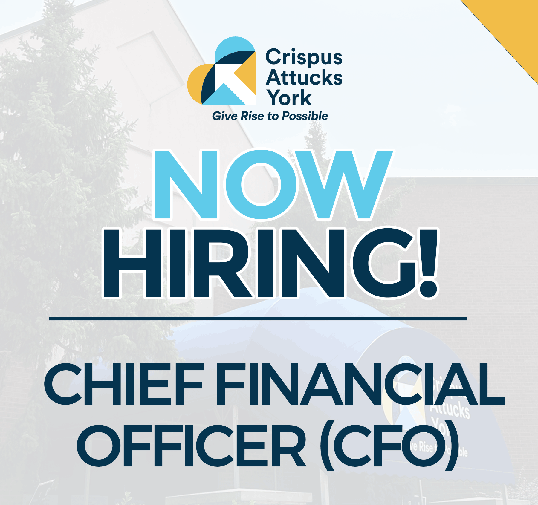 Crispus Attucks York, Now Hiring Chief Financial Officer
