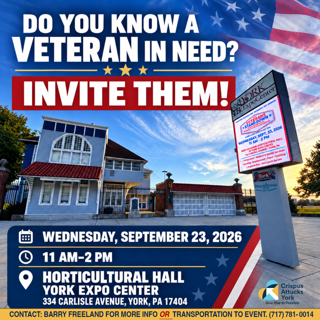 Crispus Attucks York 4th Annual Veterans Stand Down Event, York Fair Expo Center 2026