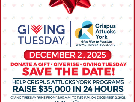 Give Rise, Donate a Gift to CAY! SAVE THE DATE: 2025 Giving Tuesday — December 2, 2025