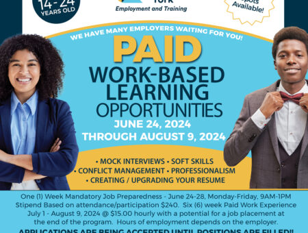 CAY PAID Worked-Based  Learning  Opportunities! Hurry… Limited  Spots  Available!